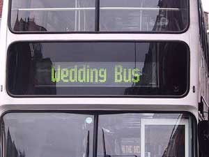 wedding bus