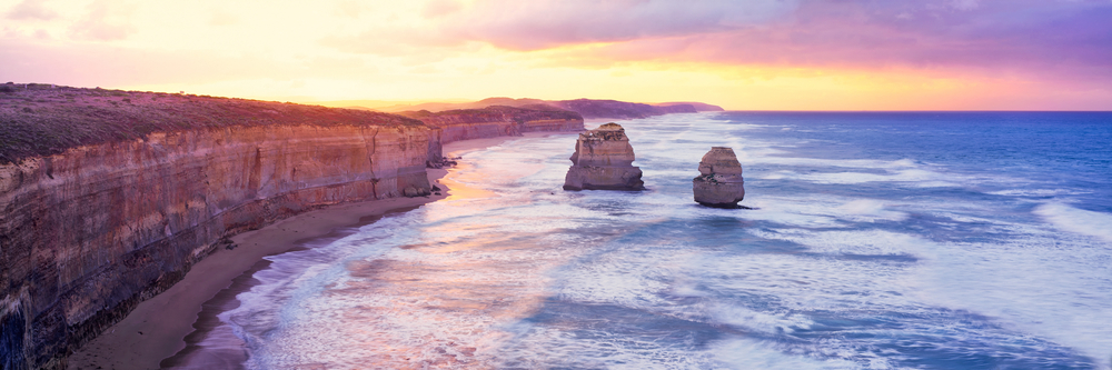 Sunset Over the Twelve Apostles in Victoria