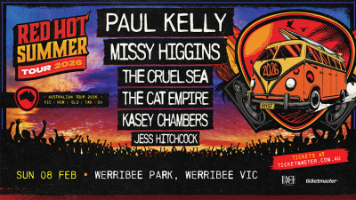 Red Hot Summer Tour - Paul Kelly - Werribee Park - Sunday 8th February 2026